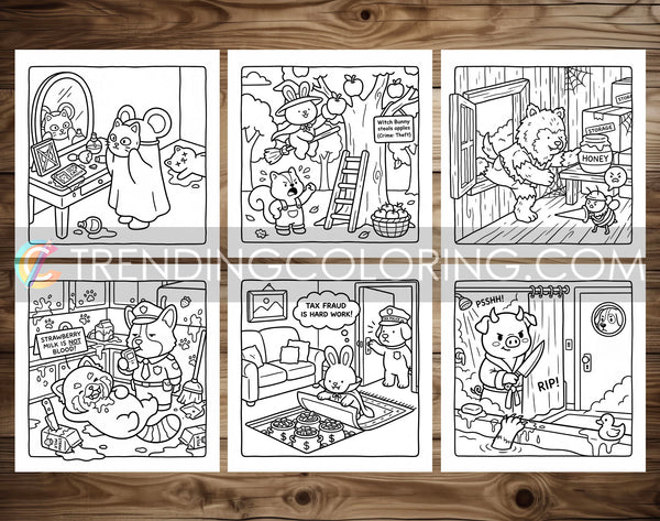 32 Supernatural Silly Crimes 1 Cute and Simple Coloring Pages - PDF Download