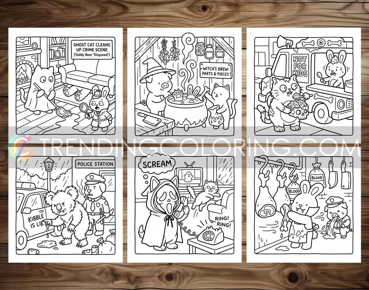32 Supernatural Silly Crimes 1 Cute and Simple Coloring Pages - PDF Download – preview 7