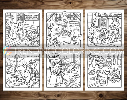 32 Supernatural Silly Crimes 1 Cute and Simple Coloring Pages - PDF Download – preview 7