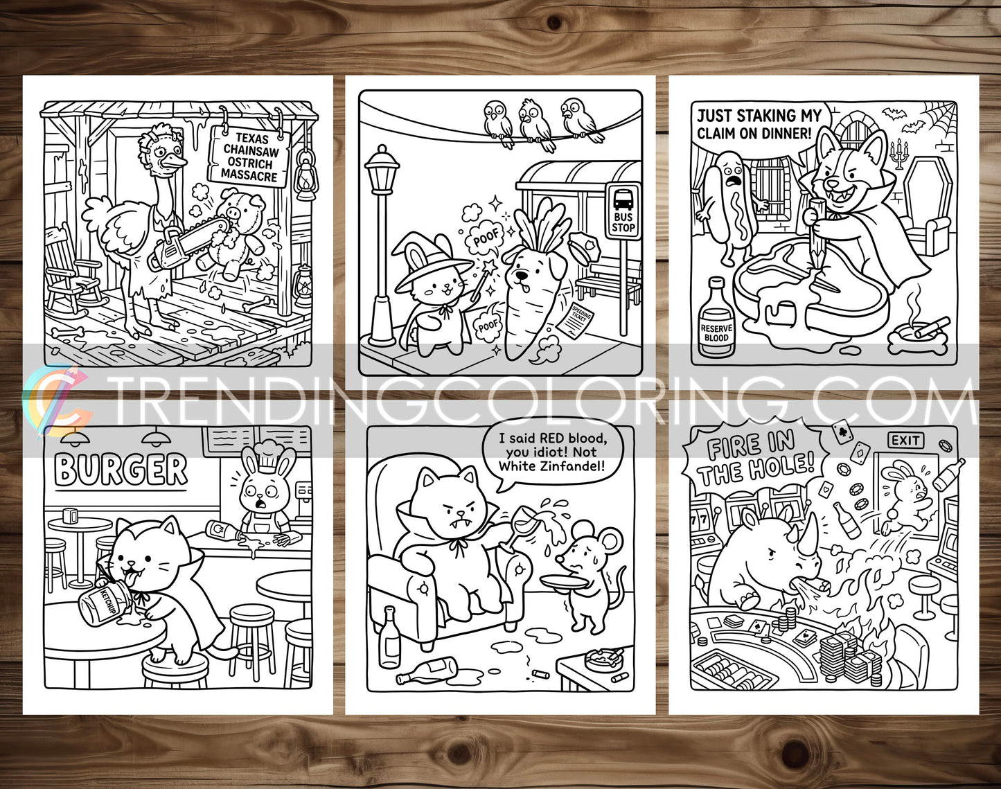 32 Supernatural Silly Crimes 2 Cute and Simple Coloring Pages - PDF Download – preview 7