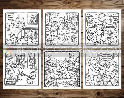 32 Supernatural Silly Crimes 2 Cute and Simple Coloring Pages - PDF Download – preview 8