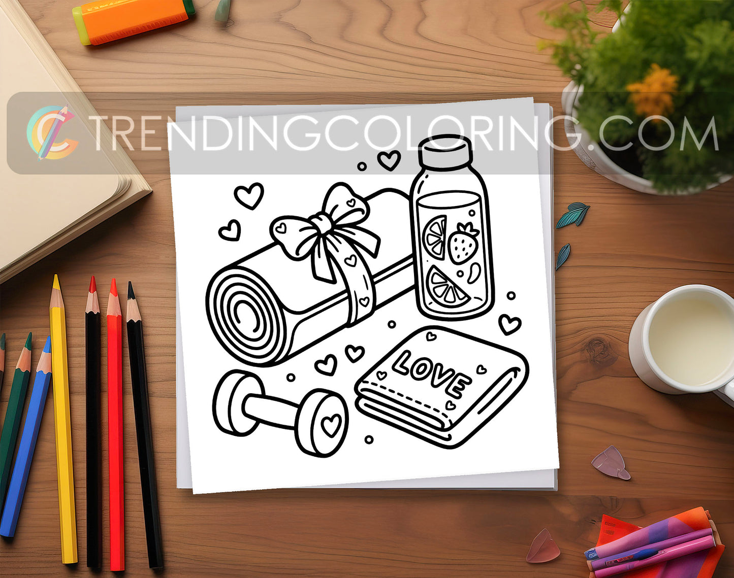 33 Cozy Girl Love Era 1 Cute and Simple Coloring Pages - PDF Download – preview 2