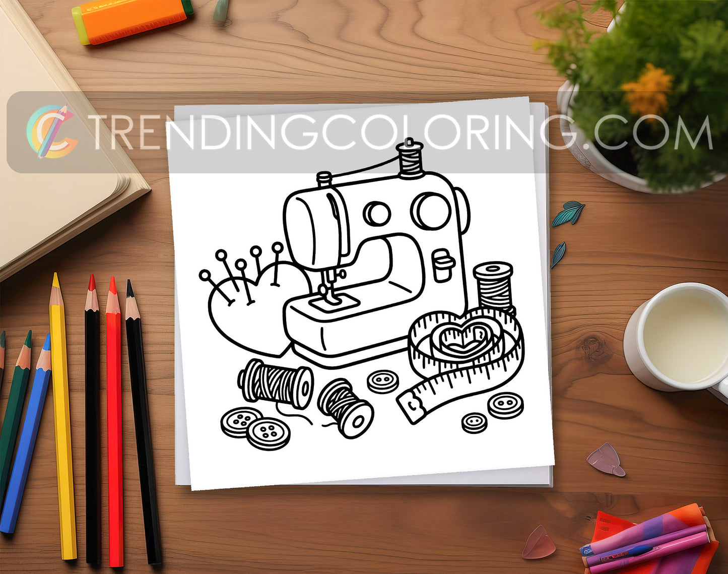 33 Cozy Girl Love Era 1 Cute and Simple Coloring Pages - PDF Download – preview 3
