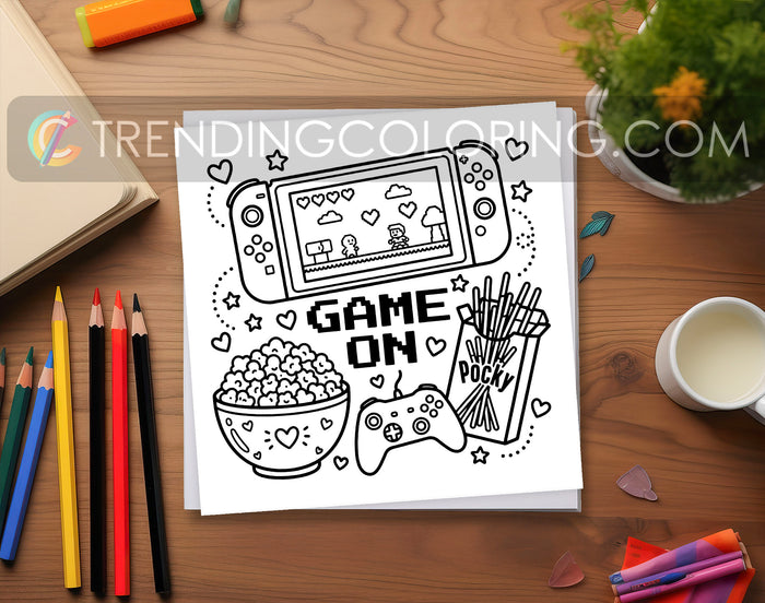 33 Cozy Girl Love Era 1 Cute and Simple Coloring Pages - PDF Download