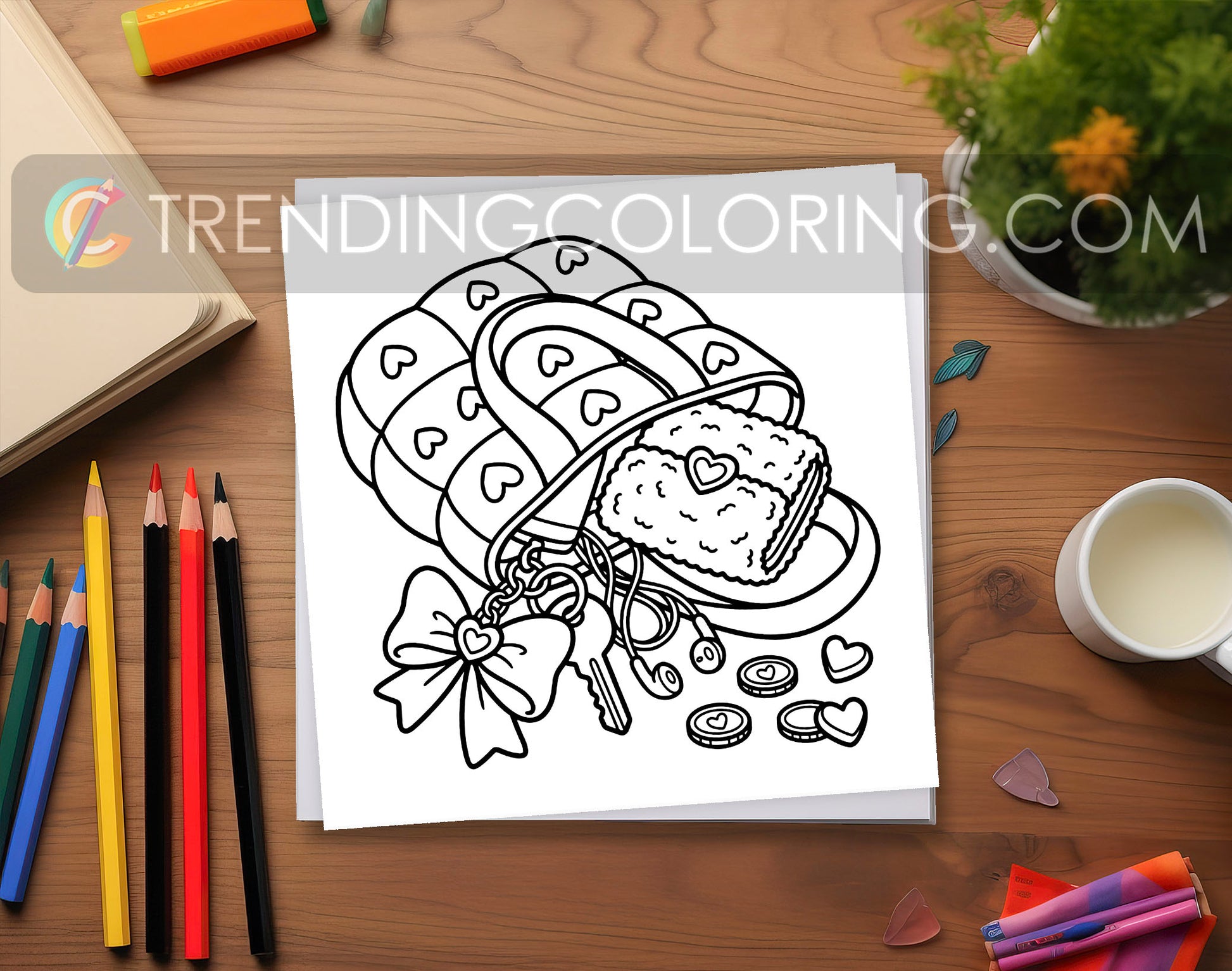 33 Cozy Girl Love Era 1 Cute and Simple Coloring Pages - PDF Download – preview 6