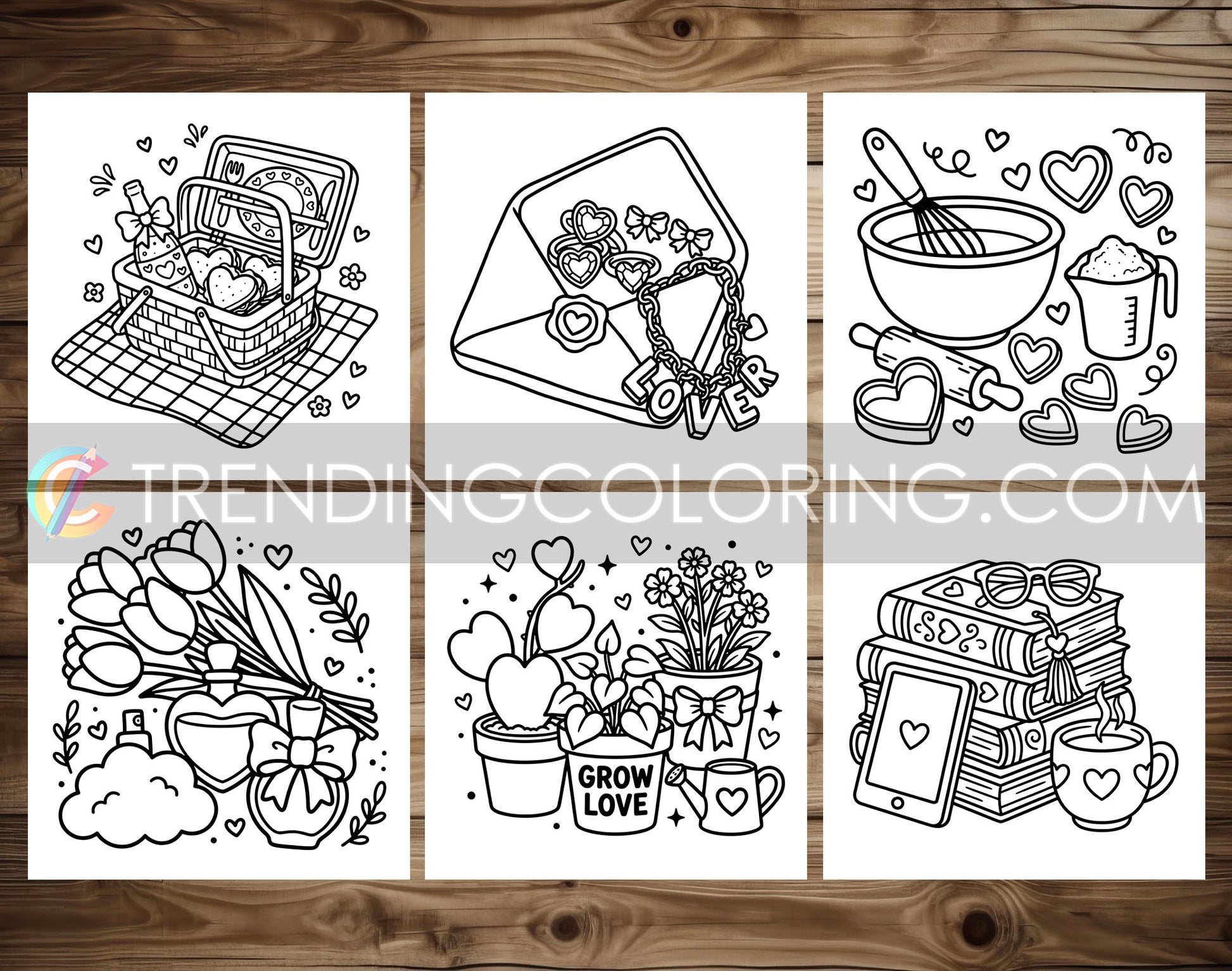 33 Cozy Girl Love Era 1 Cute and Simple Coloring Pages - PDF Download – preview 8