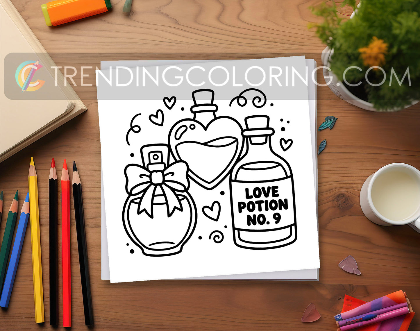 33 Cozy Girl Love Era 2 Cute and Simple Coloring Pages - PDF Download – preview 6