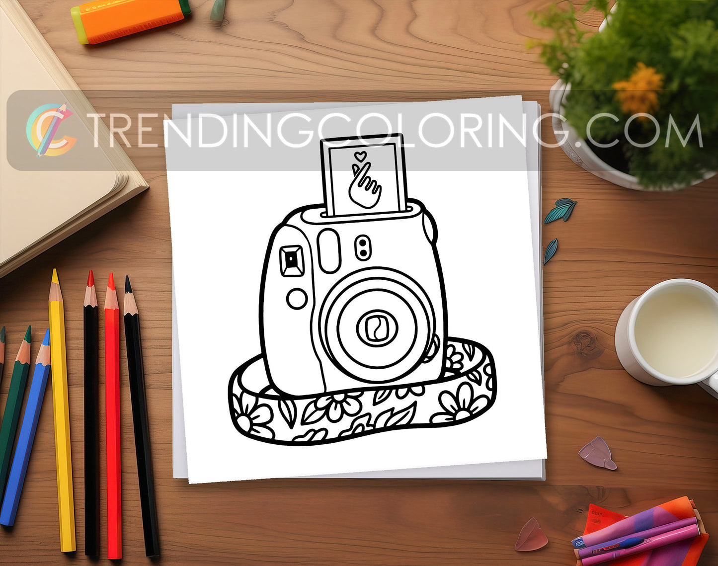 33 Cozy Girl Love Era 2 Cute and Simple Coloring Pages - PDF Download – preview 7