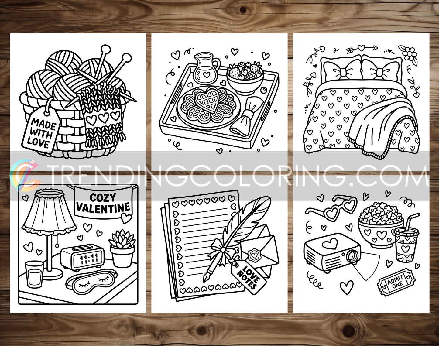 33 Cozy Girl Love Era 2 Cute and Simple Coloring Pages - PDF Download – preview 8
