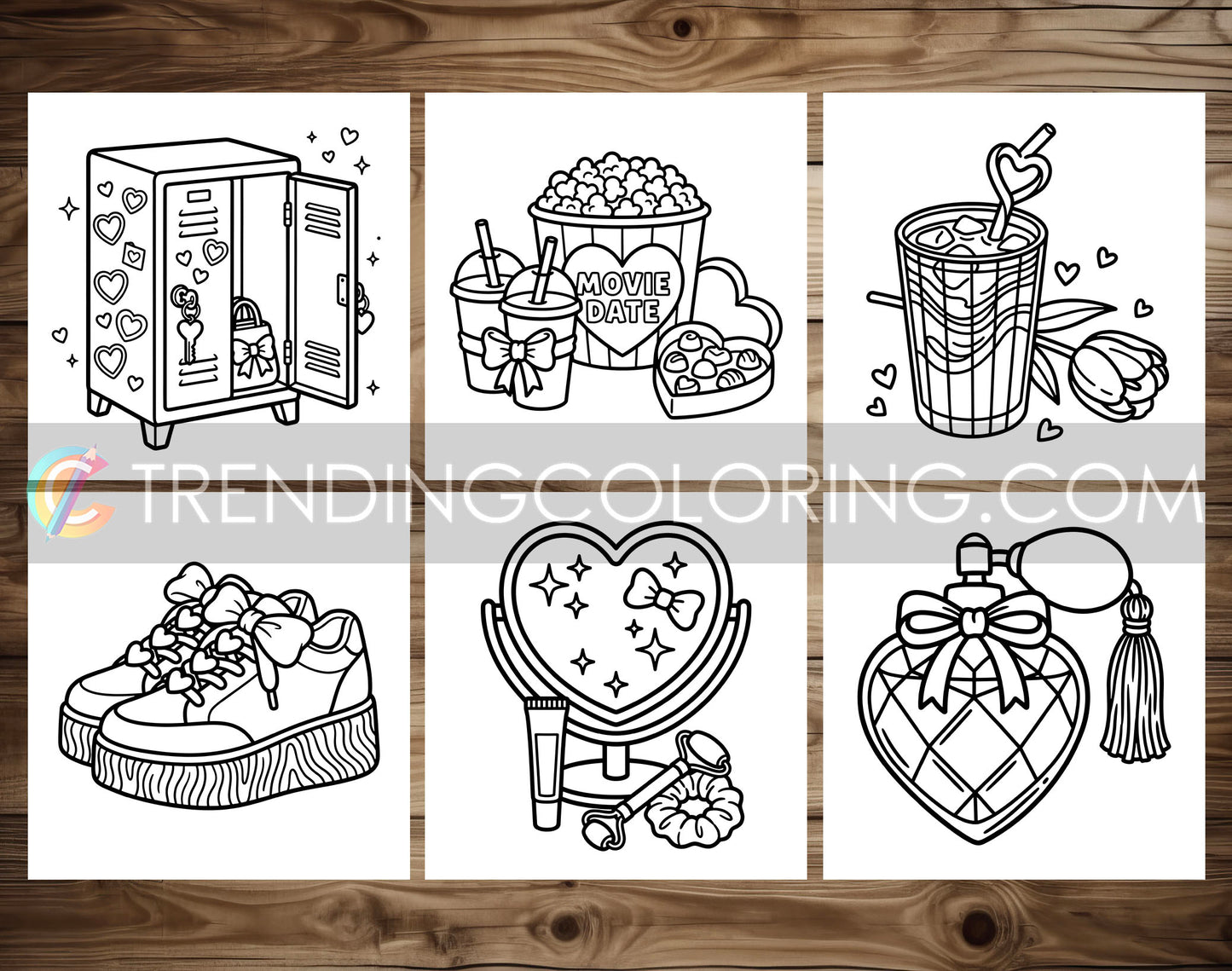 33 Cozy Girl Love Era 2 Cute and Simple Coloring Pages - PDF Download – preview 9