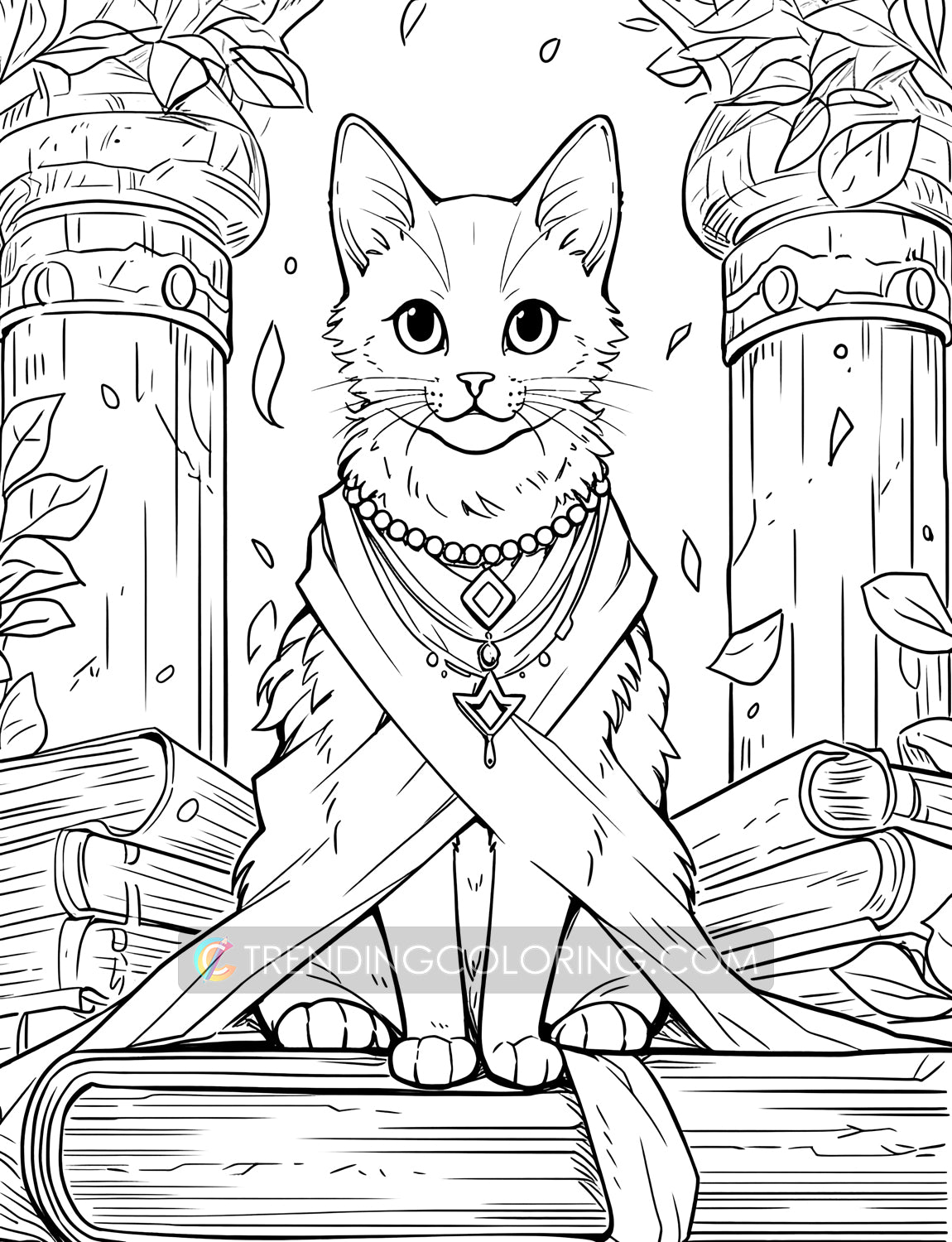 25 Meowloween Coloring Pages - Halloween Coloring - Instant Download - Printable PDF