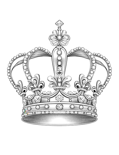 50 Jewelry Collection Coloring Pages - Instant Download - Printable PDF – preview 6