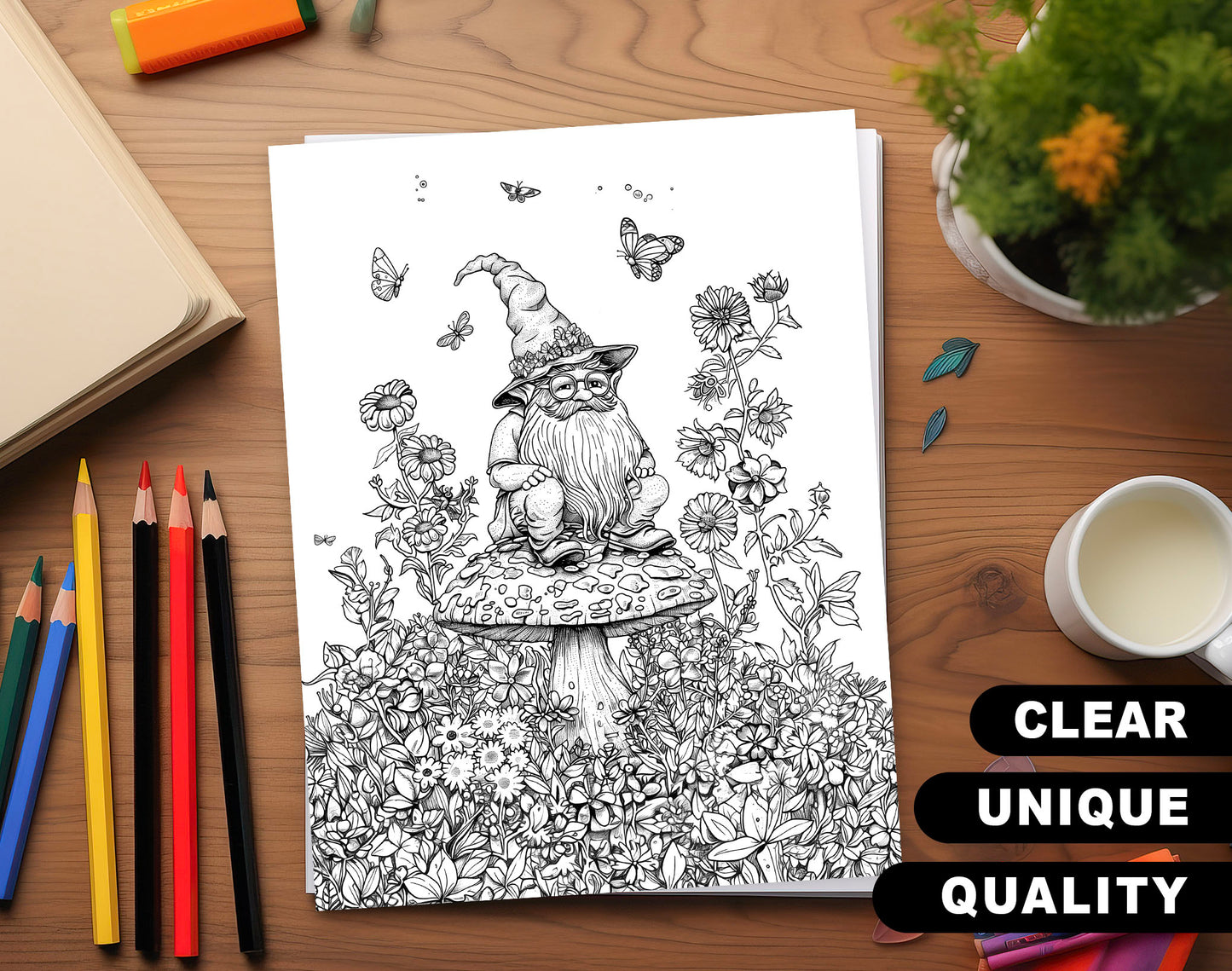 50 Mythical Creatures Coloring Pages - Instant Download - Printable PDF – preview 3