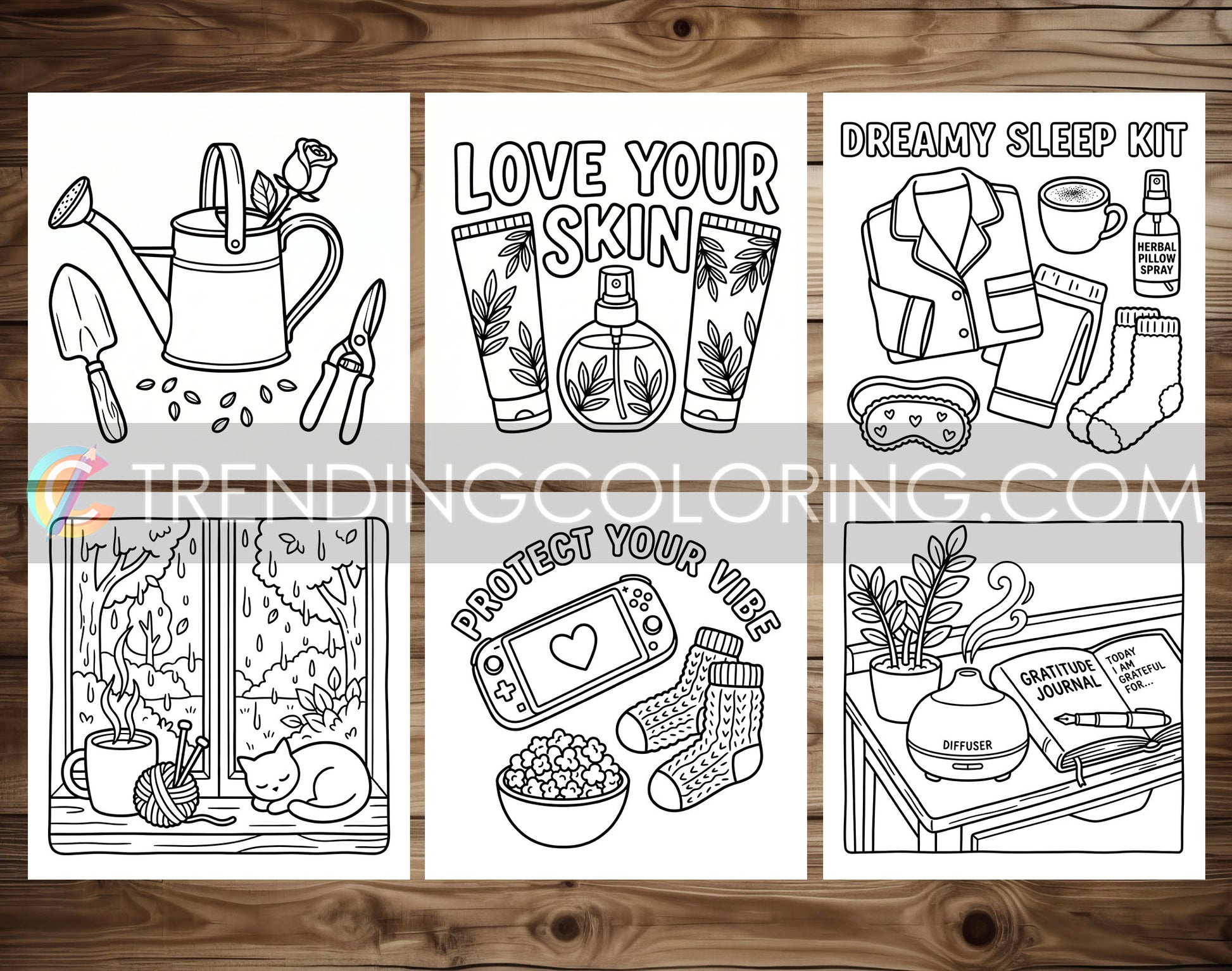 53 Self-Love Cute and Simple Coloring Pages - PDF Download – preview 10