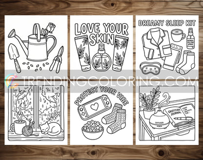 53 Self-Love Cute and Simple Coloring Pages - PDF Download – preview 10