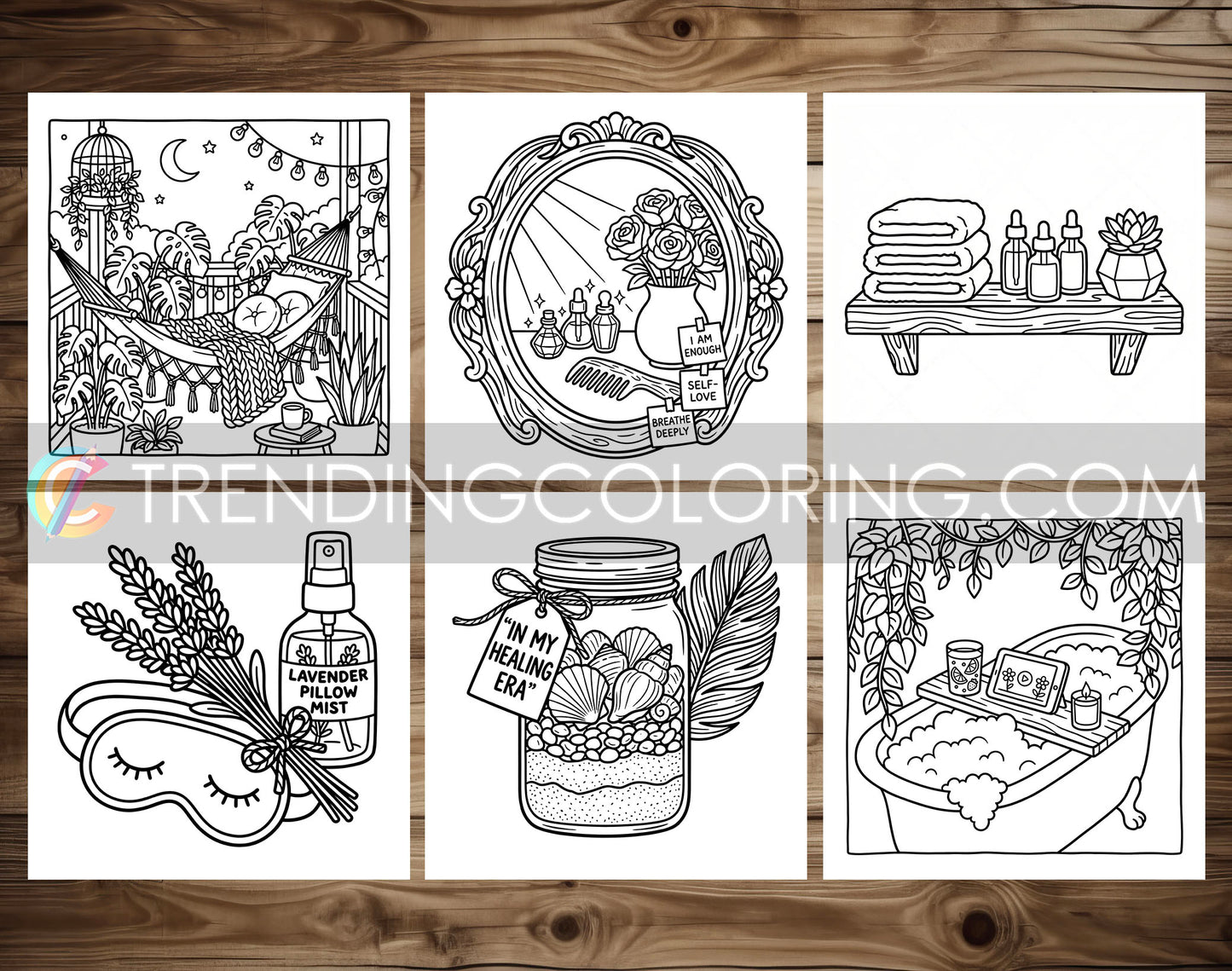 53 Self-Love Cute and Simple Coloring Pages - PDF Download – preview 5