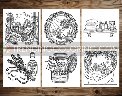 53 Self-Love Cute and Simple Coloring Pages - PDF Download – preview 5