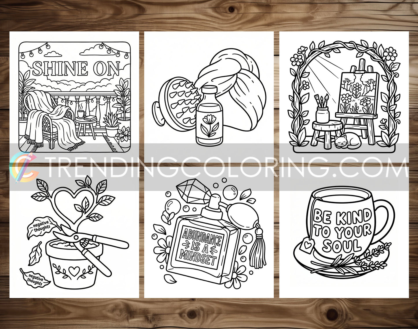 53 Self-Love Cute and Simple Coloring Pages - PDF Download – preview 7