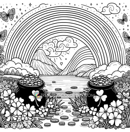 55 Fantasy St Patrick's Day Coloring Pages- Instant Download - Printable PDF – preview 7