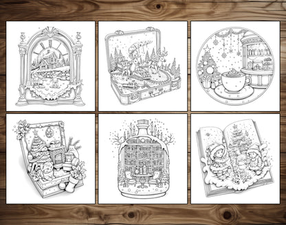 55 Little Christmas Wonders Cozy Coloring Pages – preview 5