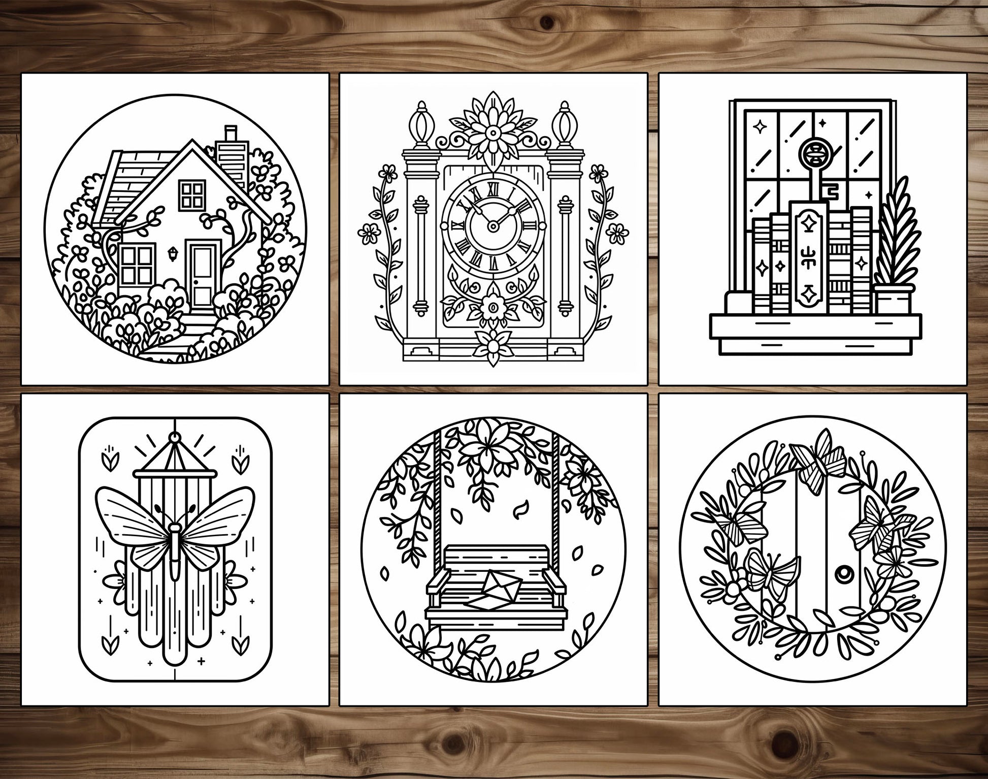 55 Spring Secret Bold & Easy Coloring Pages - PDF Download – preview 5