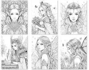 60 Fairy Queen Coloring Pages - Instant Download - Printable – Trending ...