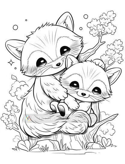 60 Adorable Families Coloring Pages - Instant Download - Printable PDF – preview 5