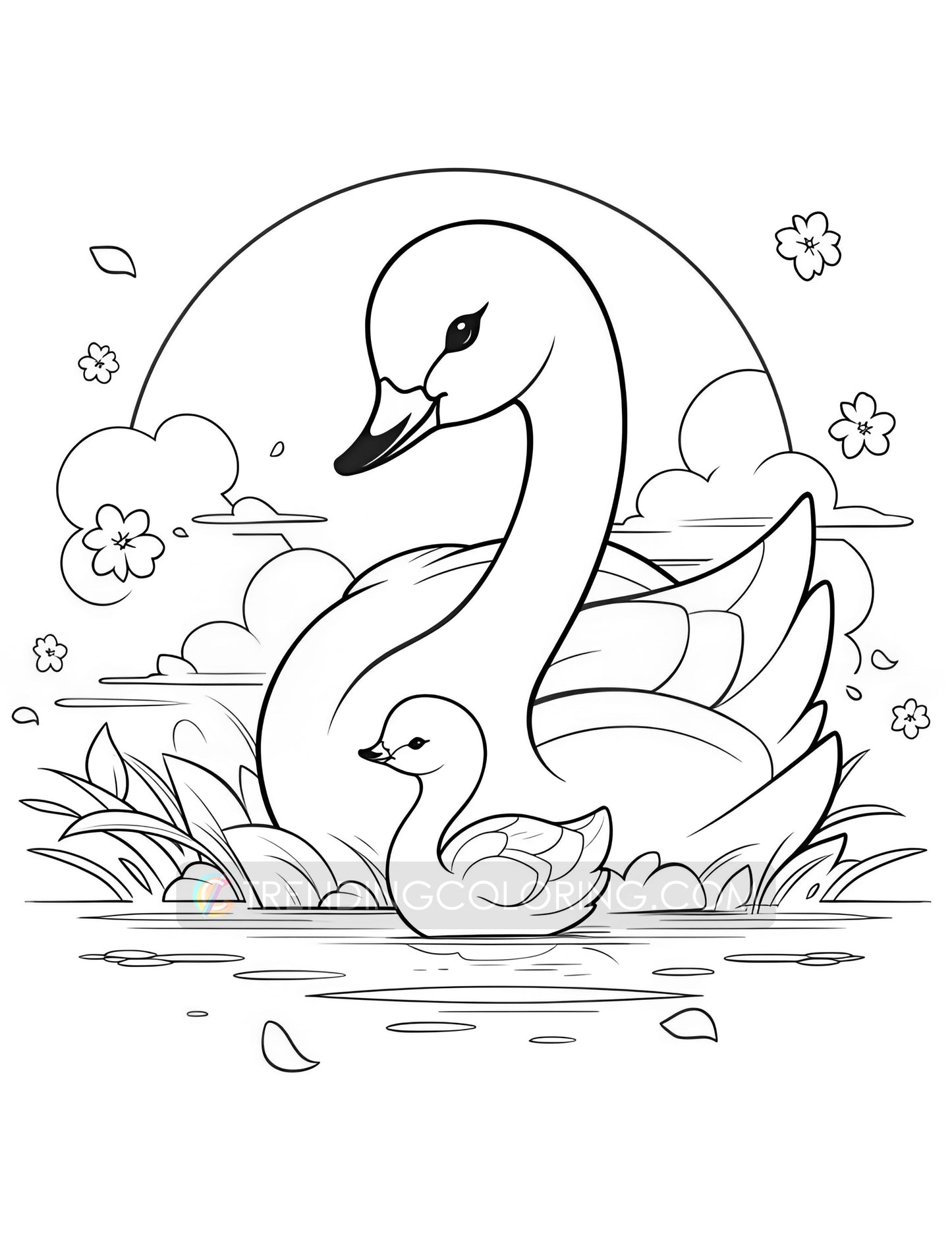 60 Adorable Families Coloring Pages - Instant Download - Printable PDF – preview 8