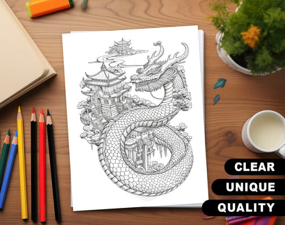 60 Infinite Fantasy Coloring Pages - PDF Download – preview 2