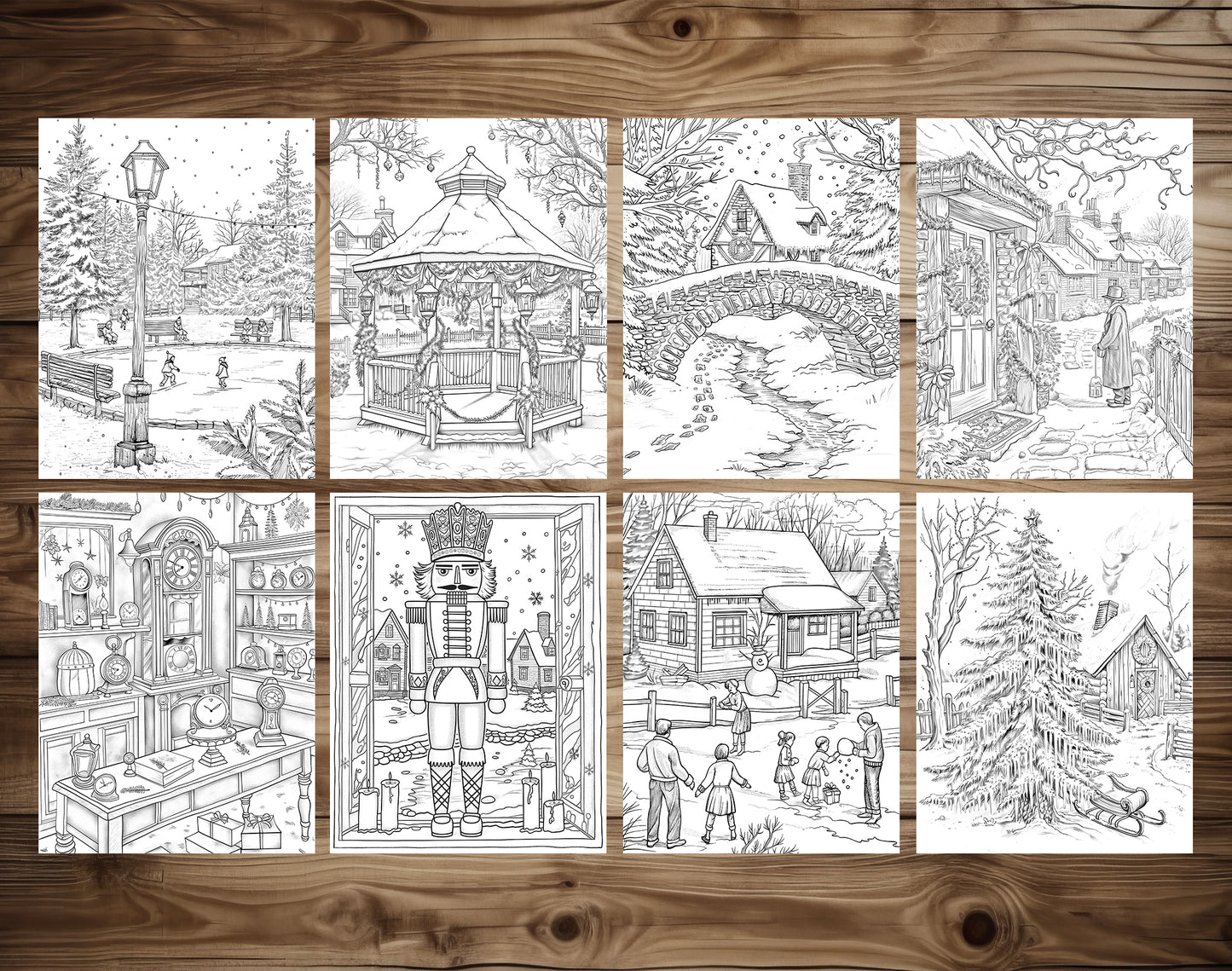 60 Old Fashioned Christmas Coloring Pages – preview 5