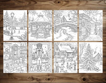 60 Old Fashioned Christmas Coloring Pages – preview 5