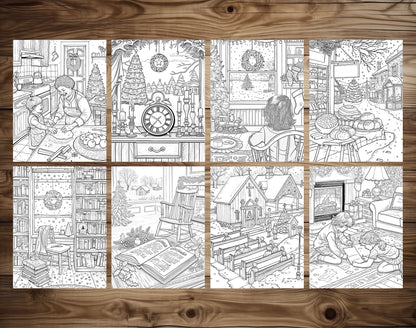 60 Old Fashioned Christmas Coloring Pages – preview 6