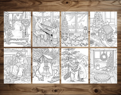 60 Old Fashioned Christmas Coloring Pages – preview 7