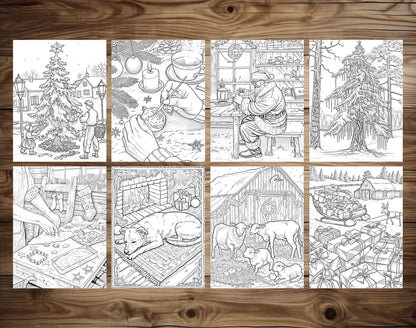 60 Old Fashioned Christmas Coloring Pages – preview 8