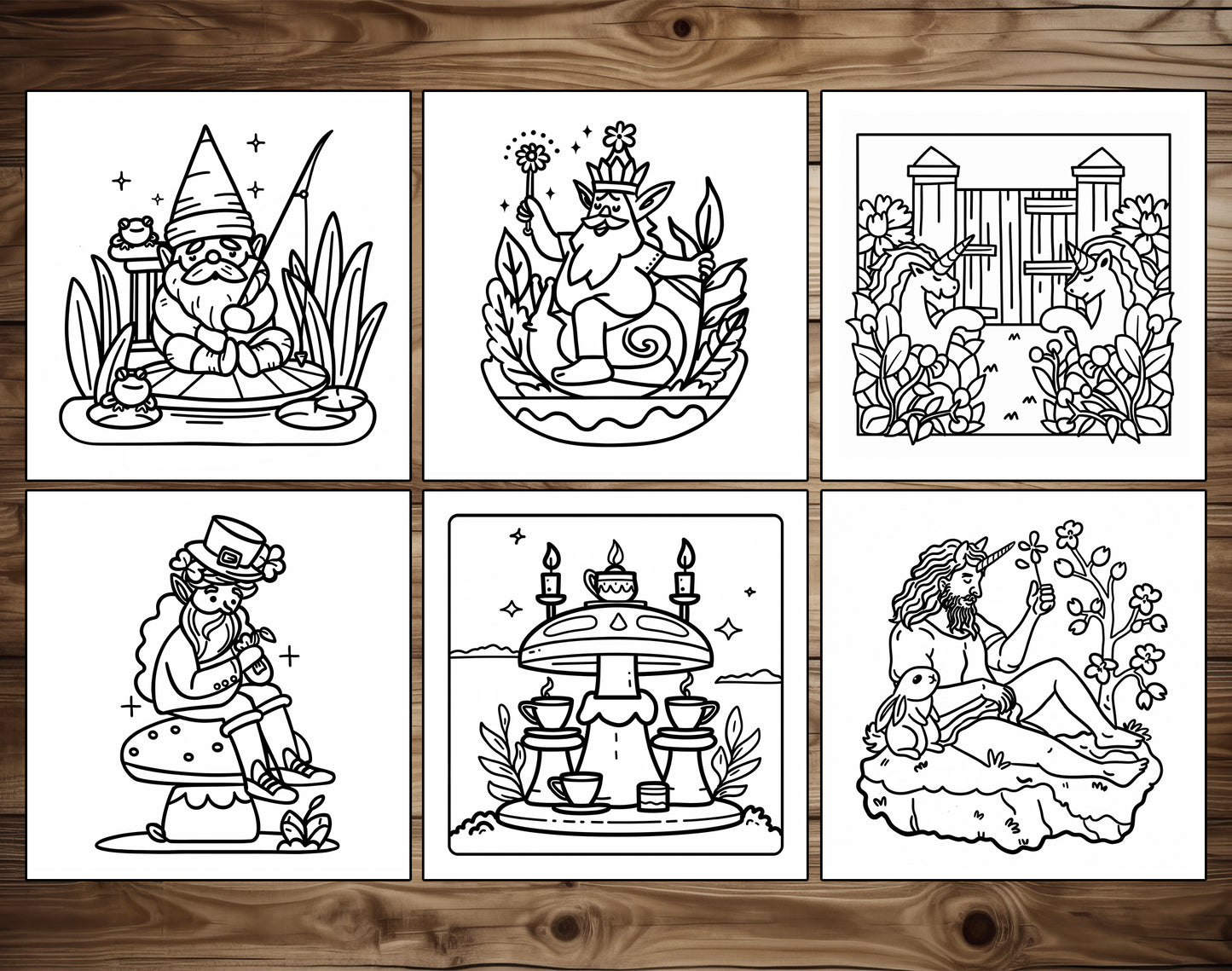 65 Fantasy Spring Bold & Easy Coloring Pages - PDF Download – preview 6