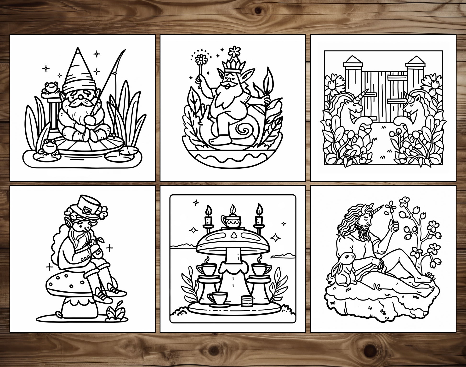 65 Fantasy Spring Bold & Easy Coloring Pages - PDF Download – preview 6