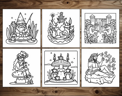 65 Fantasy Spring Bold & Easy Coloring Pages - PDF Download – preview 6