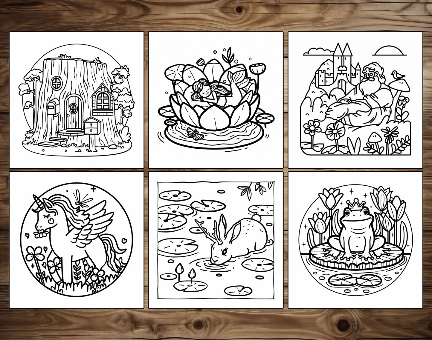 65 Fantasy Spring Bold & Easy Coloring Pages - PDF Download – preview 7