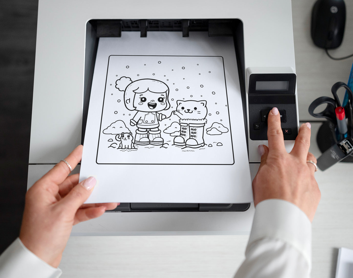 70 Baby Winter Cute & Cozy Coloring Pages – preview 2