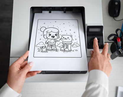 70 Baby Winter Cute & Cozy Coloring Pages – preview 2