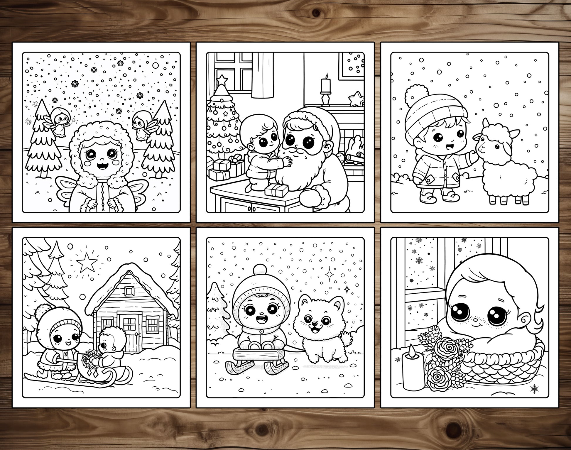 70 Baby Winter Cute & Cozy Coloring Pages – preview 3