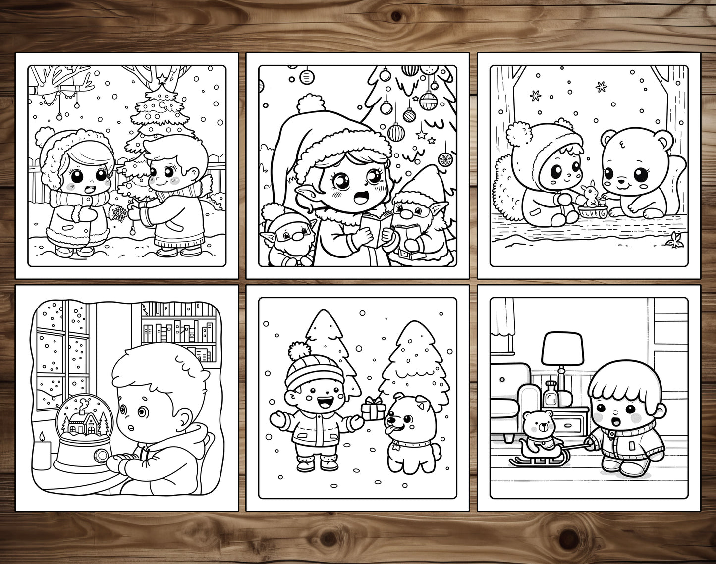 70 Baby Winter Cute & Cozy Coloring Pages – preview 6