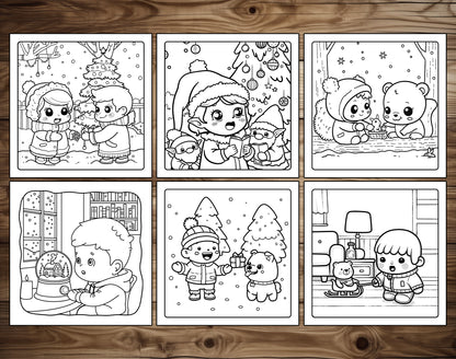 70 Baby Winter Cute & Cozy Coloring Pages – preview 6