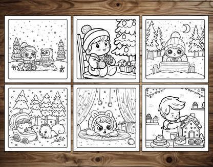 70 Baby Winter Cute & Cozy Coloring Pages – preview 7