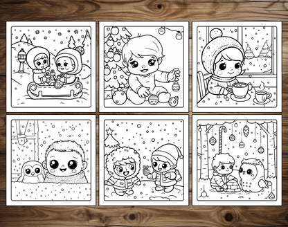 70 Baby Winter Cute & Cozy Coloring Pages – preview 8