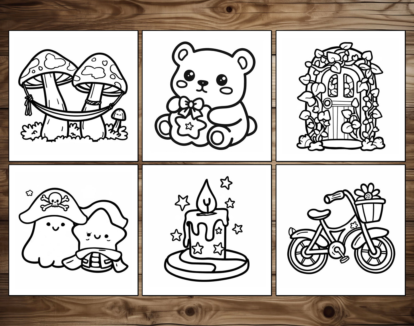 75 Relaxation Therapy Mindfulness Inspired Bold & Easy Coloring Pages - PDF Download – preview 5