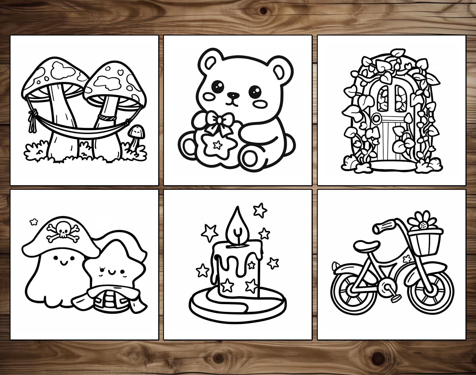 75 Relaxation Therapy Mindfulness Inspired Bold & Easy Coloring Pages - PDF Download – preview 5