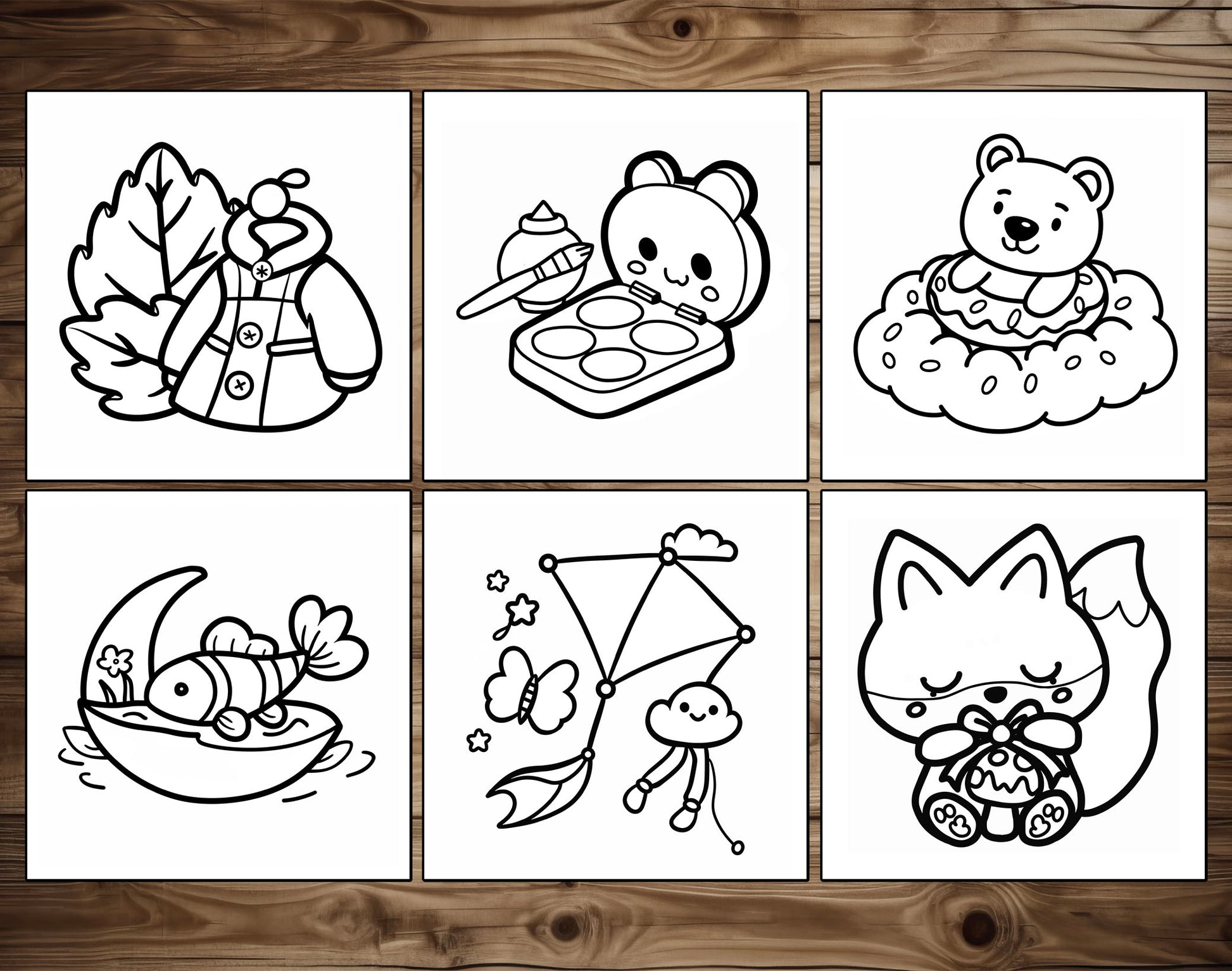 75 Relaxation Therapy Mindfulness Inspired Bold & Easy Coloring Pages - PDF Download – preview 6
