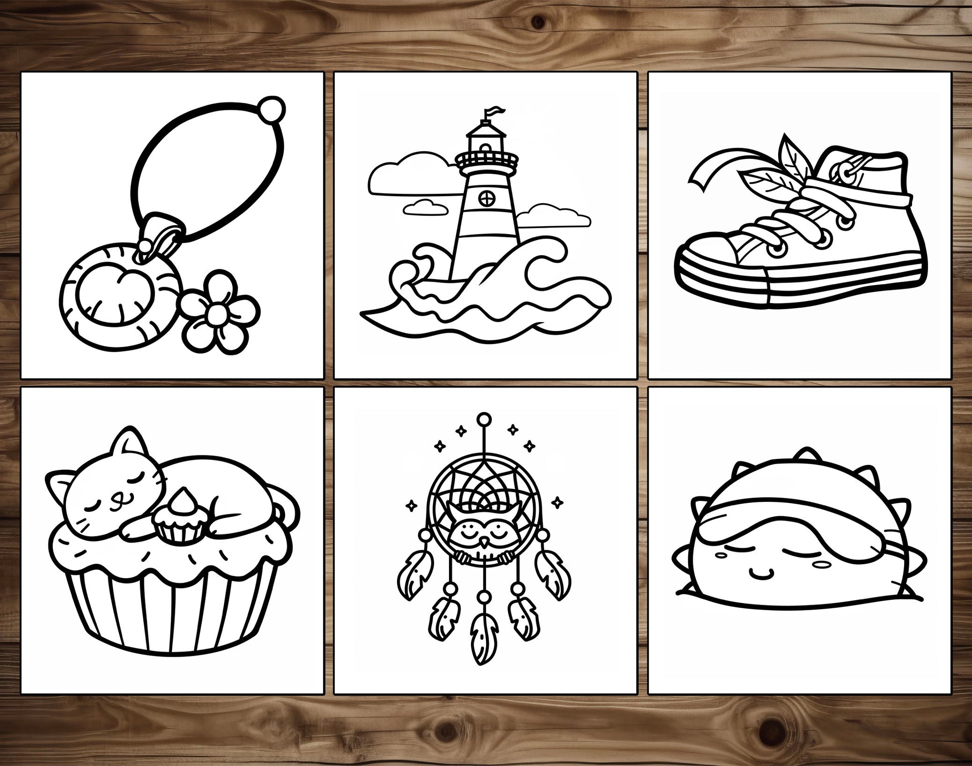 75 Relaxation Therapy Mindfulness Inspired Bold & Easy Coloring Pages - PDF Download – preview 7