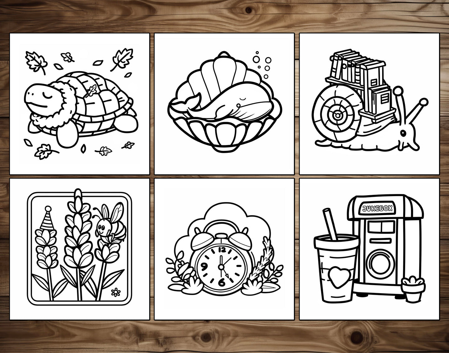 75 Relaxation Therapy Mindfulness Inspired Bold & Easy Coloring Pages - PDF Download – preview 8